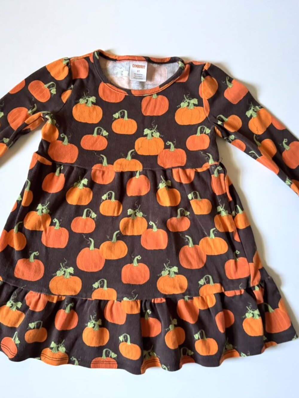 3T Pumpkin Fall Long Sleeve Gymboree Dress